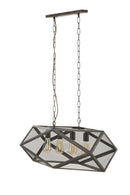 Lampadario Cage 75x27x28 cm in Ferro-3