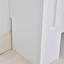 Copritermosifone in Legno MDF Bianco 112x19x81 cm -9