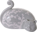 Gatto Soft 20x11,5 cm in Ceramica Grigio-1