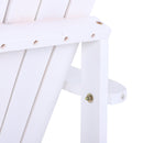 Sedia da Giardino in Legno 97x72,39x92,71 cm  Oklahoma Bianco-9