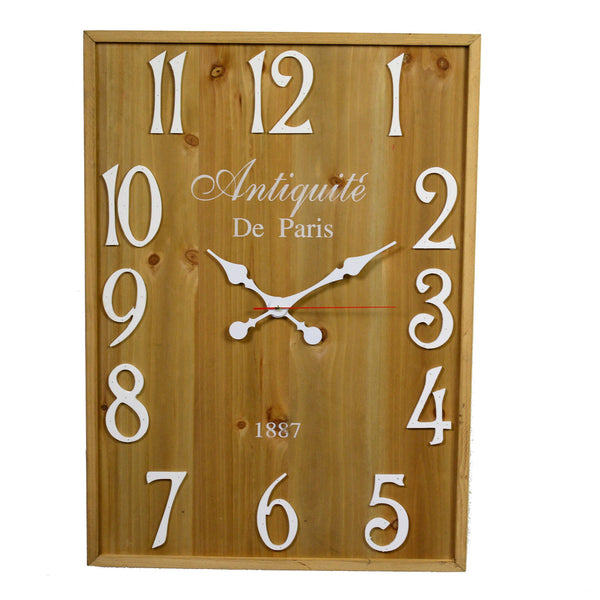 acquista Orologio in legno paris rettangolare cm 50x70x4,5