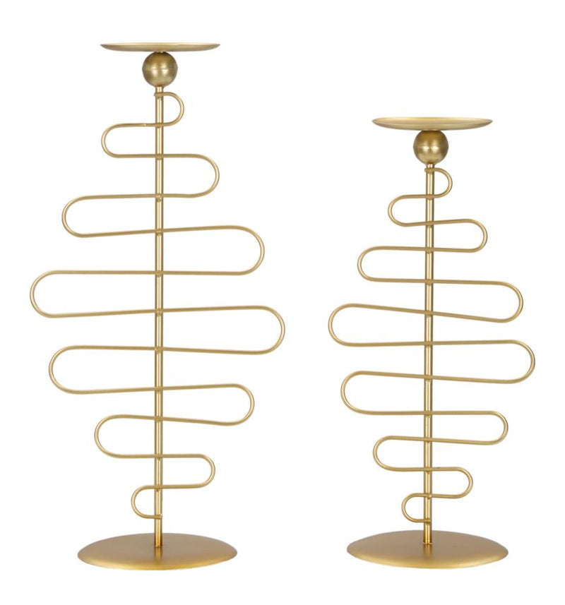 Portacandele candelabro in Metallo oro cm 26x14xh51 – acquista su Giordano  Shop