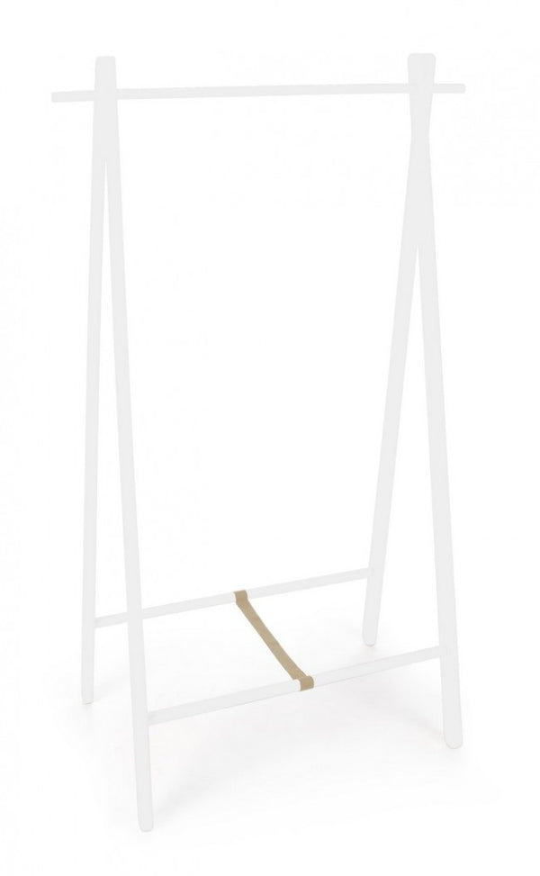 Appendiabiti da Terra 91x50x151 cm Daiki in Legno Bianco-1