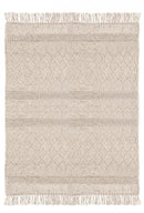 Tappeto 160x230 cm Hiruni in Tessuto Beige-1