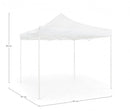 Gazebo Pieghevole da Giardino 2,91x4,31xh2,96m Pandora Bianca-2