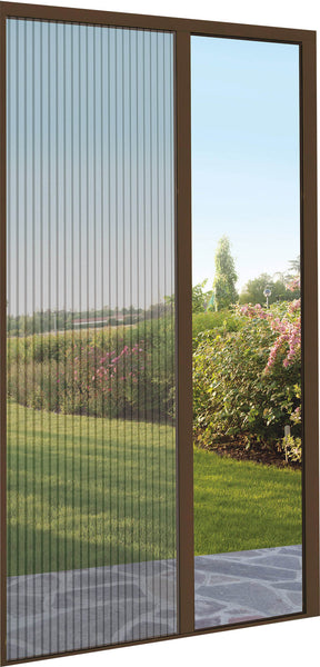 Zanzariera a Scorrimento 150x240 cm per Porta e Balcone Masi Plixè Marrone  – acquista su Giordano Shop