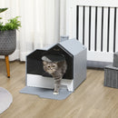 Lettiera per Gatti 47x45x42 cm in PP e ABS Grigio-2