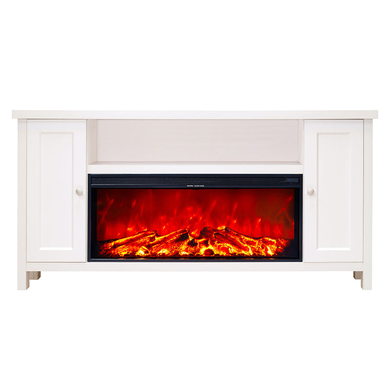 Camino Elettrico da Pavimento 75x150x30 cm Effetto Fiamma 1500W Mozart & Tasmania-2