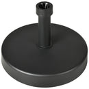 Base per Ombrellone da Giardino Ø45x33 cm Palo 24-48 mm  in Plastica Nero-1