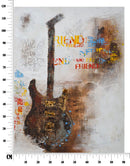 Dipinto su Tela Chitarra Art 90x3,5x120 cm in Legno e Canvas-9