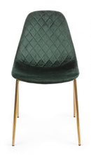 Set 4 Sedie Imbottite 48x55x85 cm Terry in Velluto Verde Scuro-3