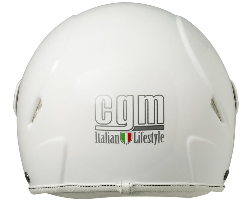 Casco Demi-Jet per Bambini Visiera Sagomata CGM Havana 205A Bianco -3