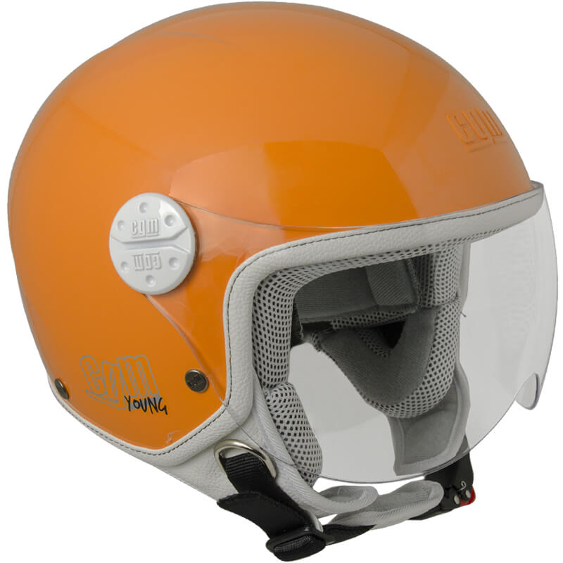 Casco Demi-Jet per Bambini Visiera Sagomata CGM Havana 205A Arancione -1