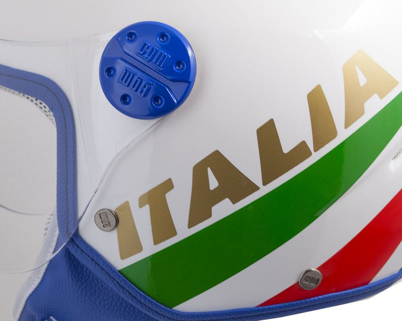 Casco Demi-Jet per Bambini Visiera Sagomata CGM Italia 205I Bianco -7