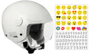 Casco Demi-Jet per Bambini Visiera Sagomata CGM Havana Smile 205S Bianco -1