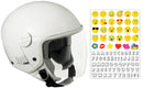 Casco Demi-Jet per Bambini Visiera Lunga CGM Varadero Smile 206S Bianco -1