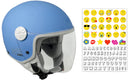 Casco Demi-Jet per Bambini Visiera Lunga CGM Varadero Smile 206S Azzurro Opaco -1