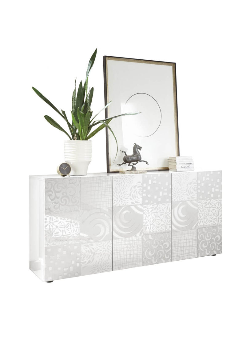 Mobile Buffet in Melaminico 180x42x84cm TFT Blossom Bianco-1