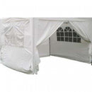 Set Pareti Laterali Gazebo Professional 3x4,5 m in Poliestere Bianco-2