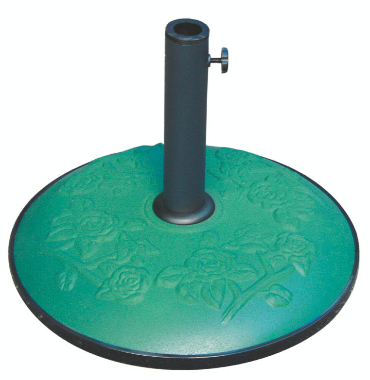 Base per Ombrellone da Giardino Ø50 cm 25 Kg in Ferro Soriani Verde-1