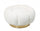 Pouf Ø 65x35 cm Florel in Bouclè Bianco