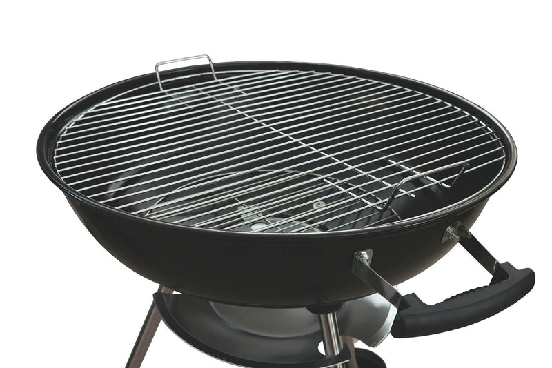 Barbecue a Carbone Carbonella Tondo con Ruote Soriani Nero-9