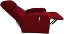 Poltrona Alzapersona Elettrica 1 Motore 65x75x101 cm in Tessuto Rossa-3