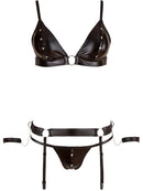 Cottelli - Completo intimo  bondage Nero S-8