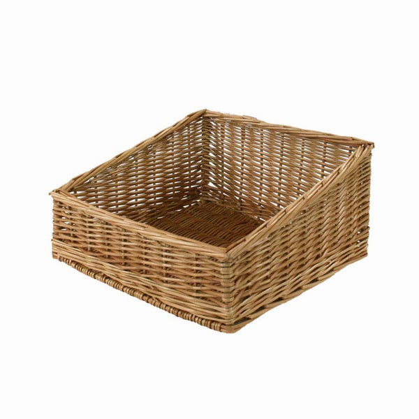 Cesta espositore in vimini rettangolare cm 45x35xh12/21 sconto