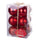 Set 12 Palle di Natale Ø8 cm in Plastica Rosso