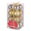 Set 16 Palle di Natale Ø5 cm in Plastica Oro-1