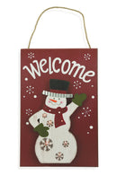 Fuoriporta Natalizio a LED 30x47 cm Soriani XMAS Welcome Pupazzo-1