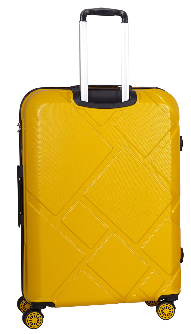 Trolley Valigia Grande Rigida in ABS 4 Ruote TSA Ravizzoni Mango Giallo-2