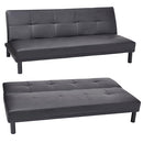 Divano Letto Prontoletto Click-Clack in Similpelle Nero-1