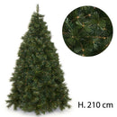 Albero di Natale Artificiale Alaska Verde Ignifugo 1506 Rami Altezza 210Cm-1