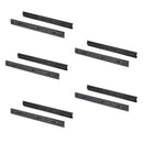 Set 5 Coppie Guide a Sfera per Cassetti 45x500 mm in Acciaio Emuca Nero-1