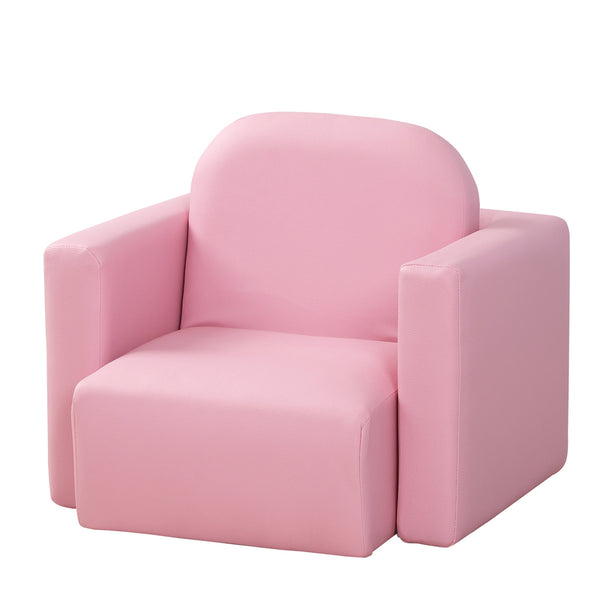 Poltroncina Mini per Bambini 2 in 1 in PVC Rosa prezzo