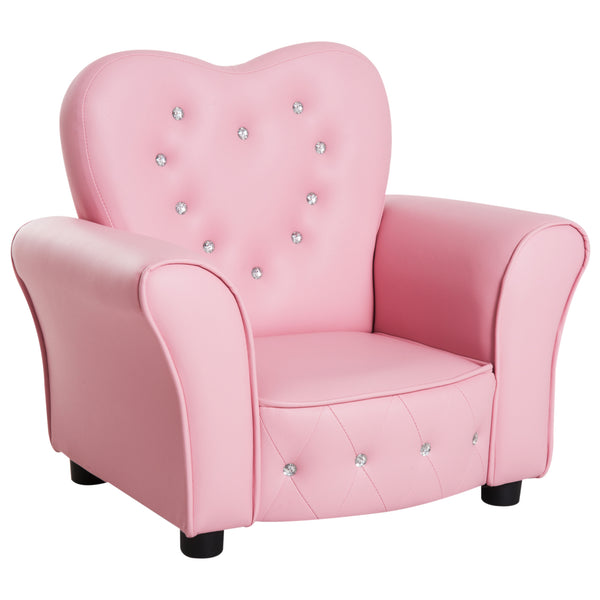 Poltroncina Mini per Bambini 59x41,5x49 cm in PVC Rosa prezzo