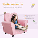 Poltroncina Mini per Bambini 59x41,5x49 cm in PVC Rosa-6