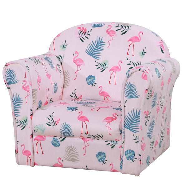 sconto Poltroncina Mini per Bambini con Fenicotteri   Rosa