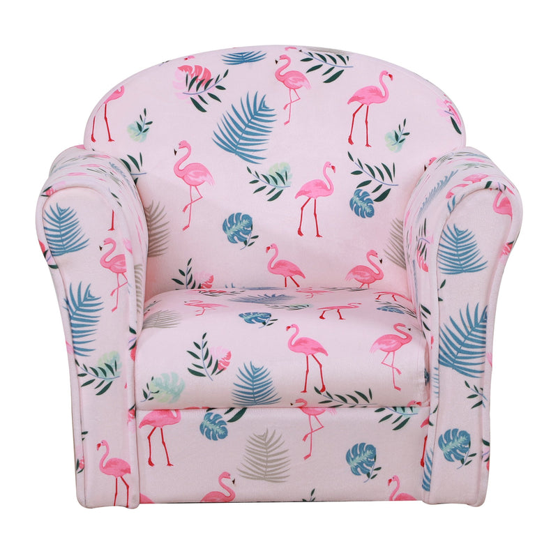 Poltroncina Mini per Bambini con Fenicotteri   Rosa-4