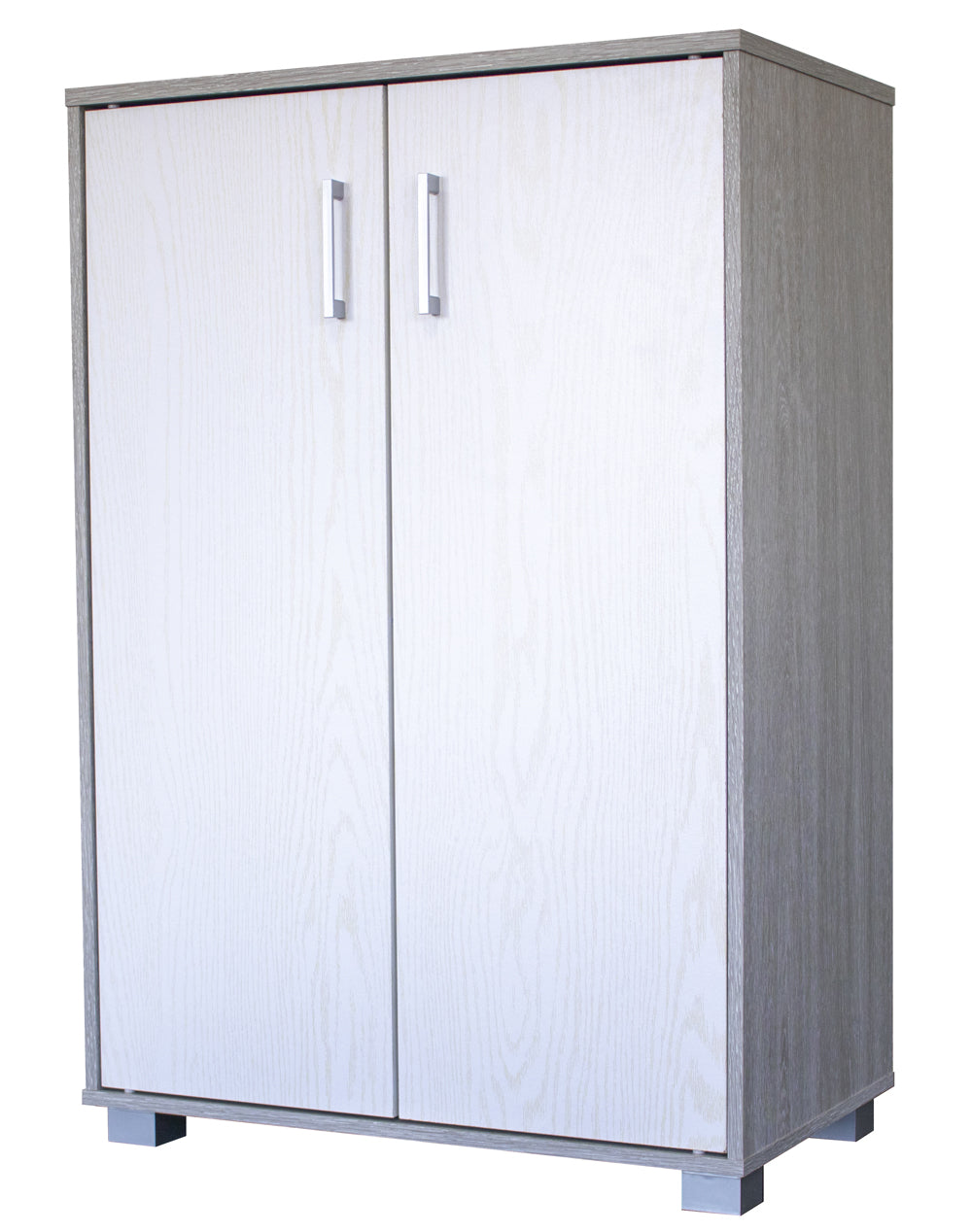 Mobile Scarpiera 2 Ante 5 Ripiani 60x36x89,7 cm in Legno Grigio e Bianco –  acquista su Giordano Shop