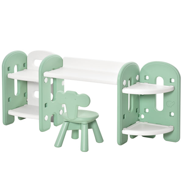 Set Tavolino con Sedia per Bambini Verde sconto