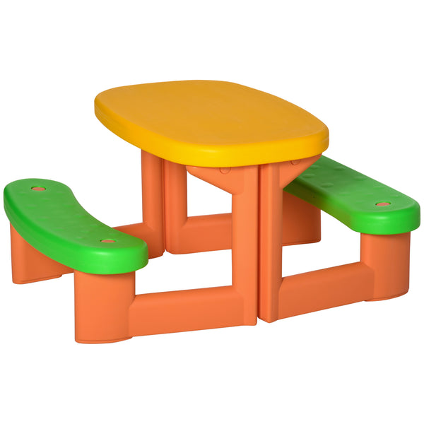 acquista Tavolino Picnic per Bambini 95x73x46 cm in HDPE Multicolore