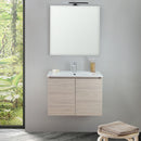 Mobile Bagno Sospeso 60 cm Lavabo e Specchio Bonussi Connor Olmo Chiaro-3