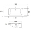 Mobile Bagno Sospeso 130 cm Lavabo Specchio e Pensile Bonussi Bianco Larice-7