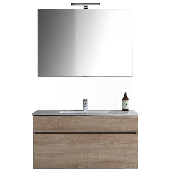 online Mobile Bagno Sospeso 60 cm Lavabo Specchio e Cassettone Bonussi Gabriel Rovere Well