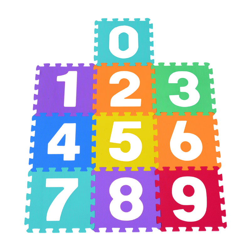Tappeto da Gioco 36 Pezzi Puzzle in EVA con Numeri e Lettere 31x31 cm -8