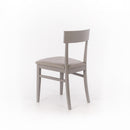 Set 2 Sedie 44x45xH82 cm in Similpelle Monaco Grigio Chiaro-3