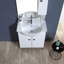 Mobile Bagno con Lavabo Specchio e Pensile Rizzetti Berlin Bianco Varie Misure-3